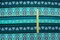 Teal-Black-Multi Poly Boho Print Liverpool Double Knit Fabric By the Yard